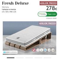 Materasso una piazza e mezza