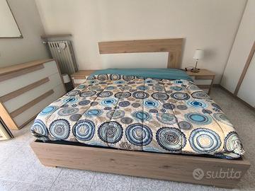 Letto conenitore matrim+ rete + materasso ortopedi