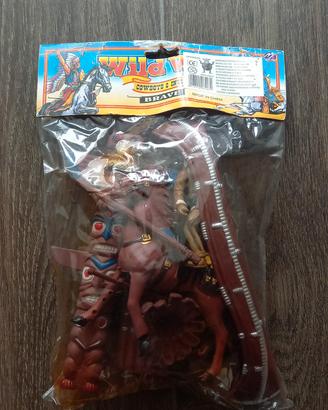 soldatini vintage Wild West Cowboys Indians Brave 