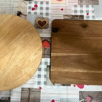 Coppia di taglieri in legno