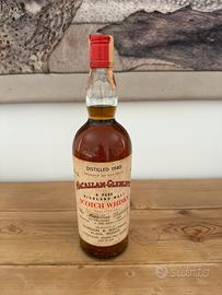Macallan Glenlivet Malt Scotch Whisky 1940