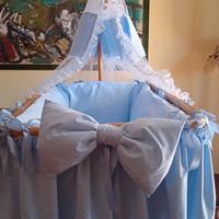 Culla Neonato Vimini Artigianale 