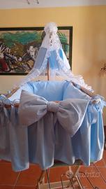 Culla Neonato Vimini Artigianale 