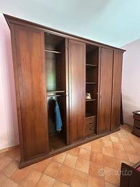 Armadio in legno 6 ante a battente