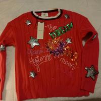 Pullover morbido con applicazioni per 9/11 anni