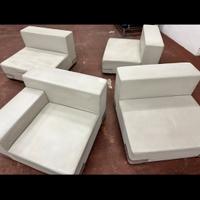 4 DIVANI PLASTICS OUTDOOR KARTELL GRIGI