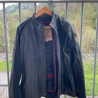 Giacca in pelle moto triumph