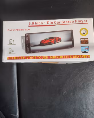 Autoradio Stereo 1 DIN Touchscreen 6.9" - CarPlay