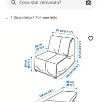Poltrona letto IKEA