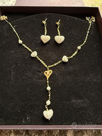 PARURE STROILI CON CUORI E ZIRCONI