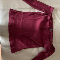 Maglia nuova rossa bordeaux