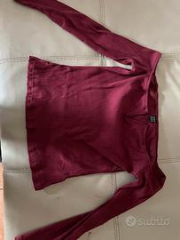 Maglia nuova rossa bordeaux