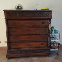 cassettiera in legno metà anni 50