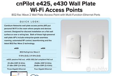 Cambium Networks cnPilot e425H 1167 Mbit/s Bianco