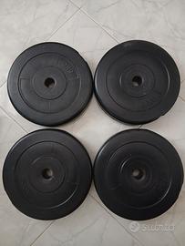 disci gommati pesi manubri bilanciere dà 5 kg t  