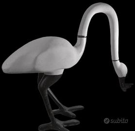 statua fenicottero  altezza 130cm resina da restau
