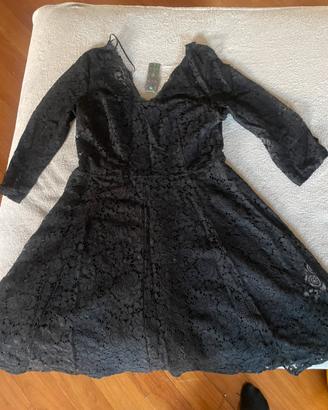 Abito nero in pizzo Benetton