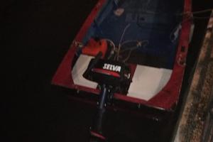 barca in compensato con motore 