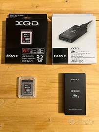 SONY Scheda XQD 32 gb + lettore xqd/sd  MRW-E90