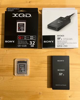 SONY Scheda XQD 32 gb + lettore xqd/sd  MRW-E90