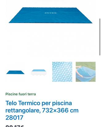 Telo piscina riscaldante