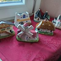 Riproduzioni porcellana decorata casette europee