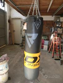 SACCO KICK BOXING BOX NUOVO 120CM + GUANTONI