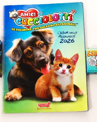 Album Figurine Amici Cucciolotti Completo + Cards