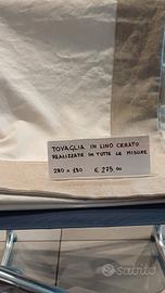 tovaglia in lino cerato