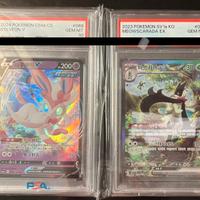 RIBASSO Pokemon PSA 10 POP bassa - coppia di carte