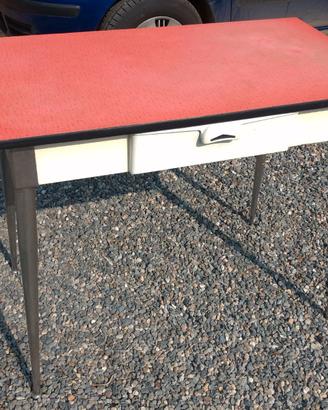 SALVARANI Tavolo Rosso Formica Vintage 1950s 1960s