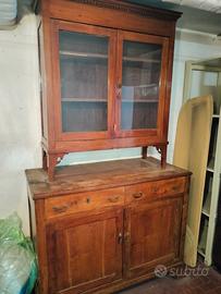Vetrina-Credenza legno di prima metà ‘900