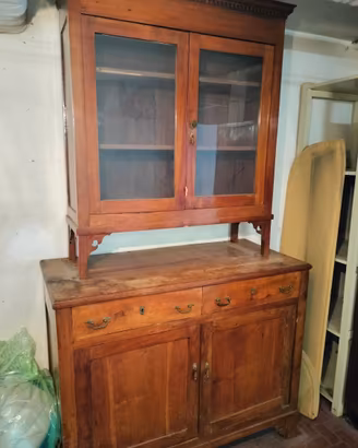 Vetrina-Credenza legno di prima metà ‘900