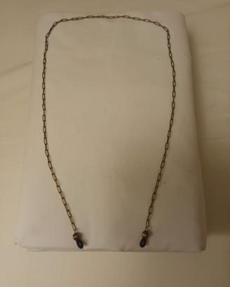 catenina in ottone 1940 reggi-occhiali