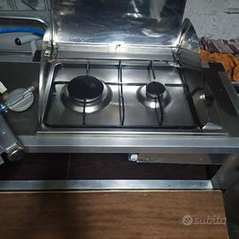 Piano cucina con mobile x giardino o campeggio