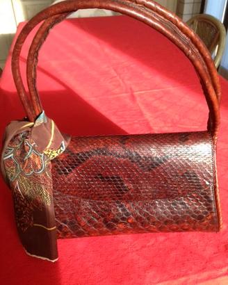 BORSA IN PITONE VINTAGE ANNI '70