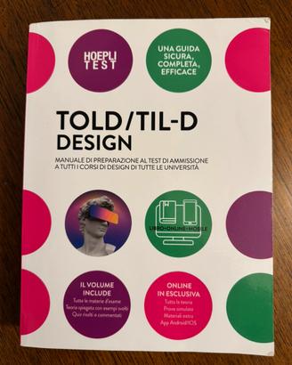 Libro test Told / Til - D Design edizione 2025