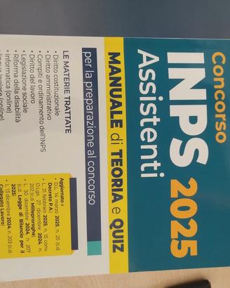 libro concorso inps 2025