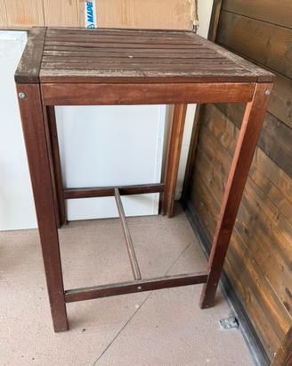 Tavolo giardino ikea+mobile con ante e rotelle