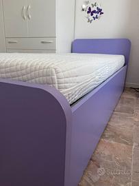 Letto singolo con letto estraibile per cameretta