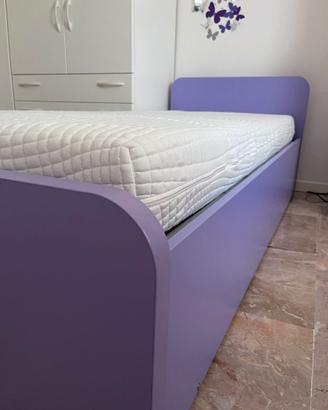 Letto singolo con letto estraibile per cameretta