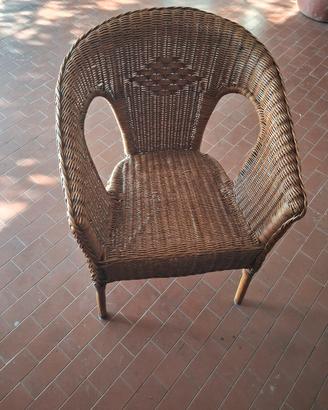 Poltrona in rattan