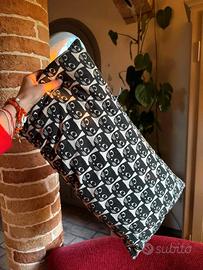 Cuscino fantasia gatti bianco e nero decorativo 55