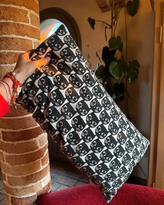 Cuscino fantasia gatti bianco e nero decorativo 55