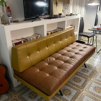 Divano in pelle originale anni 70