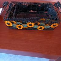 3 cesti metallici .Nuovi Misure diverse 