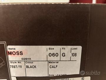 Church’s uomo Moss nere n.40 vitello nuove