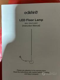 Led floor lamp lampada