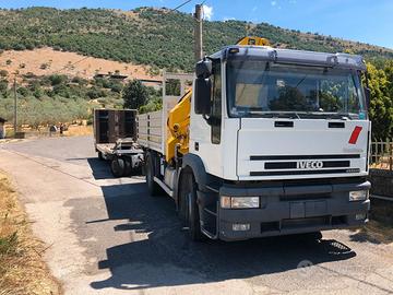IVECO EUROTECH CURSOR+ GRU EFFER + RIMORCHIO