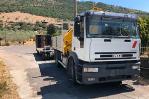 IVECO EUROTECH CURSOR+ GRU EFFER + RIMORCHIO
